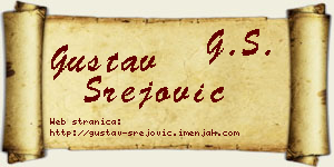 Gustav Srejović vizit kartica